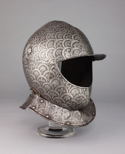 aic-armor: Close Burgonet, 1590, Art Institute of Chicago: Arms, Armor, Medieval, and RenaissanceGeo