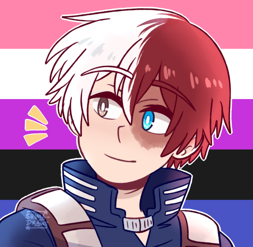 shima-draws:Todoroki pride icons!! ✨ I believe these are all the requests I received for him, but if