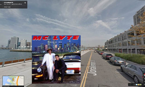 Porn nevver: Hip hop, Google Street views photos