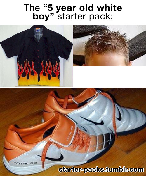 starter-packs:The “5 year old white boy” starter pack