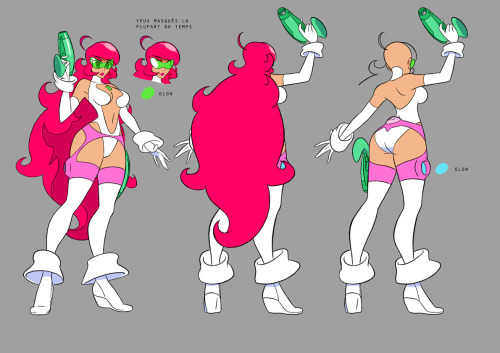 catfishdeluxe:  Some Sidéra model sheets by Gobi, and a screenshot… (original character by Julien Neel) 