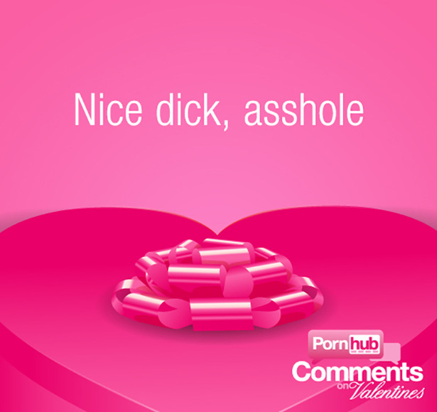 friskydrisky:  PornHub Comments make great Valentines  