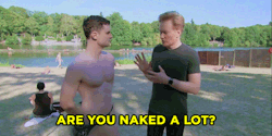 teamcoco:  WATCH: Conan &amp; Flula Borg Visit A Nude Beach
