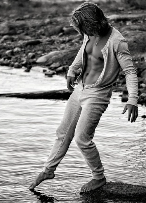 going for a swim in a union suit or just testing the water --