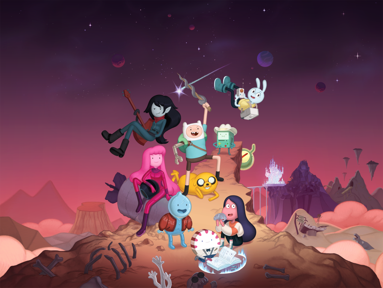 Adventure time distant Lands. Эдвенчер тайм далекие земли. Фин и Джейк далёкие земли.