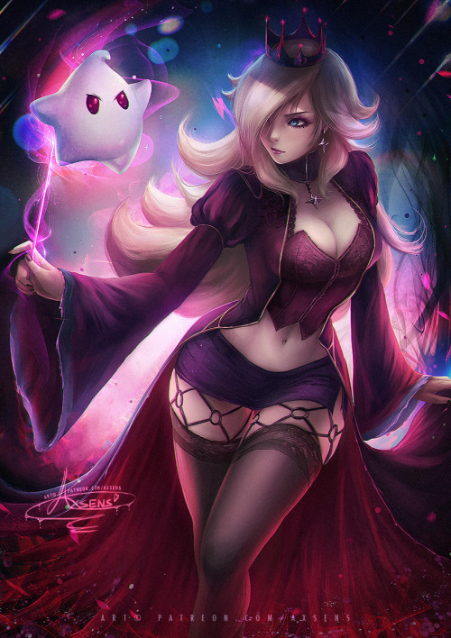 axsens:  Dark Rosalina ♥ Unсеnsored 4K jpg + video process etc >> patreon.com/axsens 