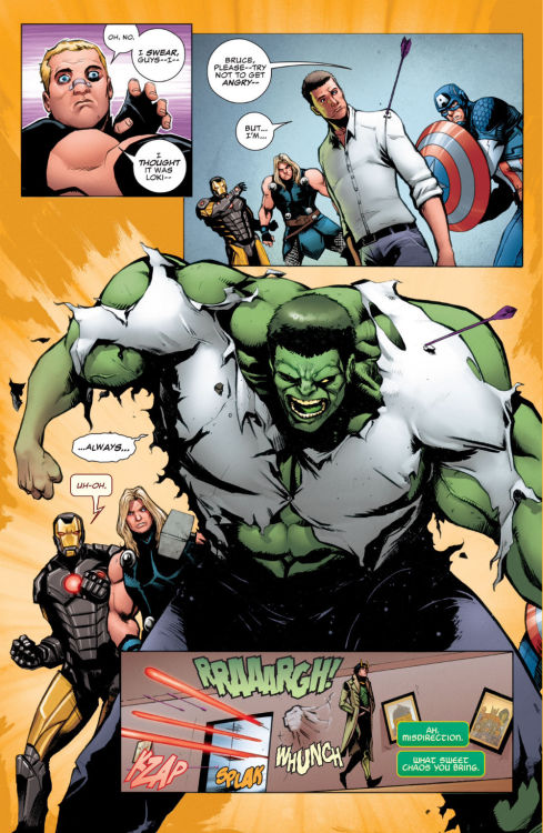 Two benefits of the Marvel Comics-Marvel Cinematic nexus are that the Hulk is Avengering again and t