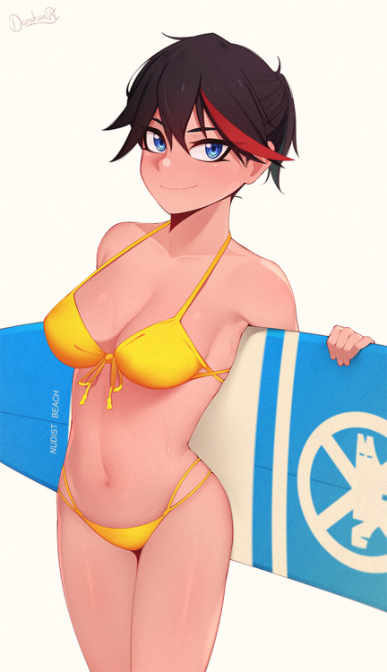 darahanbc:Surfing with Ryuko ☀️⛱️ Thank you for all the support (◕‿◕)♡Twitter: twitter.