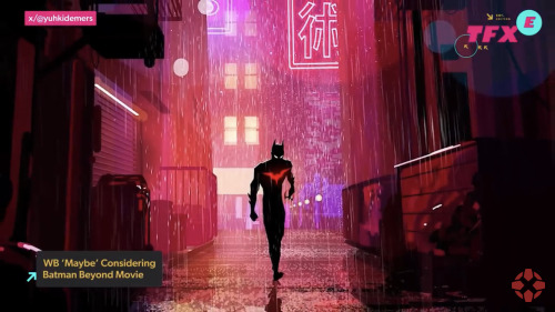 NO ONE FUCKING TOLD ME ABT THIS ANIMATED BATMAN BEYOND MOVIE PITCH???? THAT WB REJECTED BUT THEN AFTER