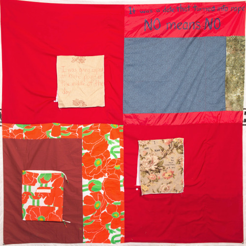 “It was a date that turned into rape. NO means NO.”Make your own ‪#‎MonumentQuilt‬ s