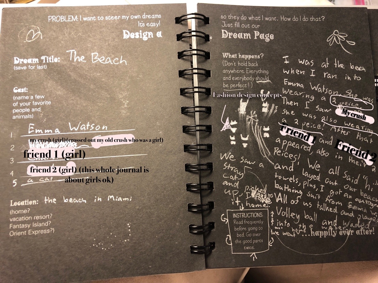 chloeniccole:  In 2006 I had a dream journal (I was 8 at the time) and it was honestly