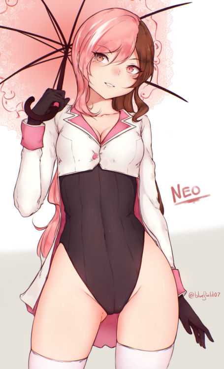 team-rwby-sluts-of-beacon:  bluefield:  character request #5, Neopolitan from RWBY,also made an nsfw versiontwitter - pixiv  