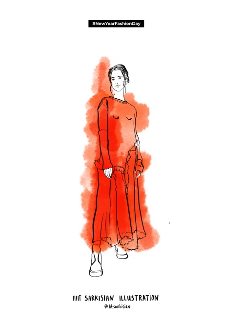 Quick fashion sketches for NEW YEAR FASHION DAYcreated at the event