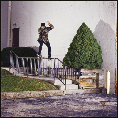 Adam Hribar - smith grind: King of Prussia, PA | winter 2012.