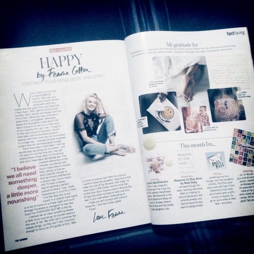 Fearne Cotton in @glamourmagazine. It’s here!!! She’s amazing.