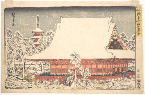 met-asian:東都名所　浅草金龍山年の市|Asakusa Kinryusan Toshi no Ichi by Utagawa Hiroshige, Metropolitan Museum of