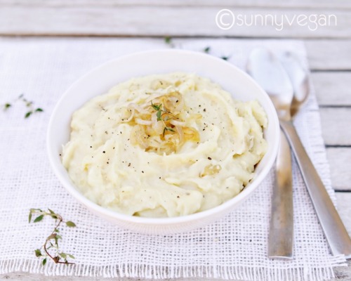 veganfoody:Shallot and Thyme Mashed Potatoes