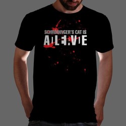 qwertee:  &ldquo;Schrödinger’s Cat (Reprint)&rdquo; is today’s tee on www.Qwertee.com Get this great design now for the super price of £8/€10/ผ for 24 hours only. Be sure to “Like” this for 1 chance at a FREE TEE this weekend, “Reblog”