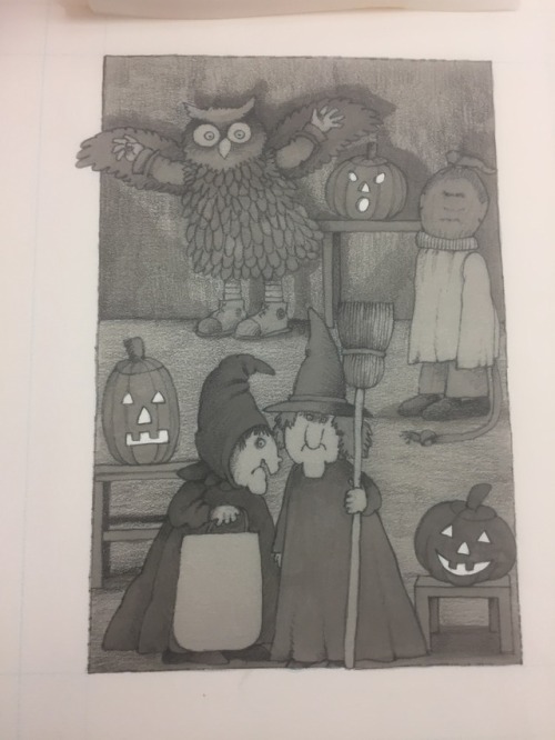 It’s nearly Halloween! Enjoy some ghostly original illustrations from “The Spooky Hallow