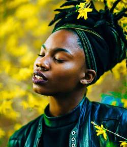 pangeasgarden:  #serenity  #Repost @ablackstateofmind with @repostapp ・・・ She is modern day Nefertiti and Osun. Melanin and gold. Light and love. 