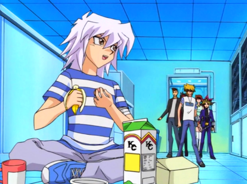 Bakura&rsquo;s okay. And eating away. Adorable. I wanna hug him