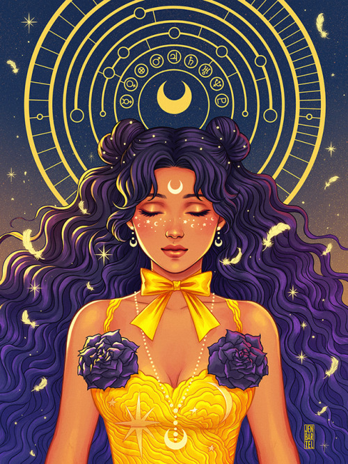 Luna ✨ Gold foil prints are available at jenbartel.shop