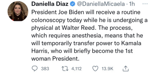 We Get Lady President Because Old Man Joe Had To Get His Hole Blasted. Proud To Be An American Today