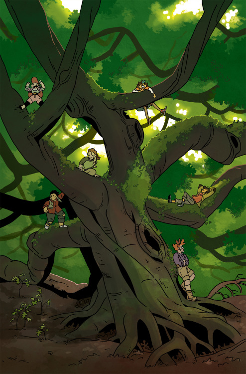 My Lumberjanes covers for issues #69-72. I also wrote these issues! #my art#lumberjanes