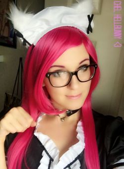 chelbunny:  Do I make a good servant?Heh got this super cute maid outfit from Amazon for cheap, so thought I’d share!