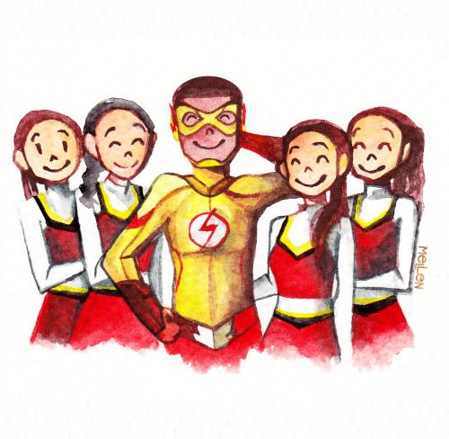  The famous Kid Flash <3Print available in my etsy shop: https://www.etsy.com/es/listing/495766