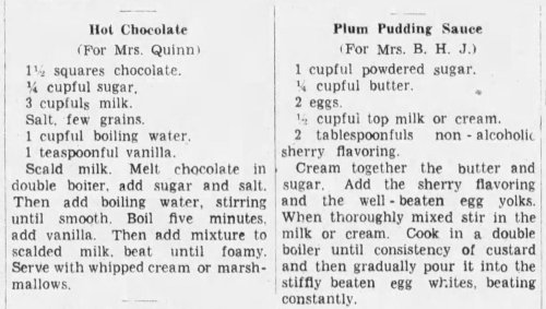 Recipe Wednesday #46Happy Recipe Wednesday!These are real early-20th century recipes, taken from the