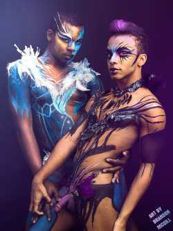 brandonmcgill:  The Duality SeriesRobbie and DeVantePart 1 of 4“Dancers In The Dark”Another work of art to share in the Duality series, this time featuring competitive dancers who are both enemies and lovers. Driven to perfection, will they push each