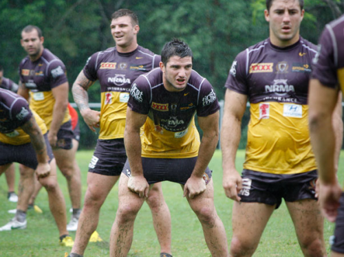 roscoe66: Broncos training in the rain