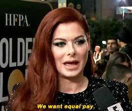 ruinedchildhood: “We want diversity, we want intersectional gender parity, we want equal pay.”Debra Messing drags E! while being interviewed on E!