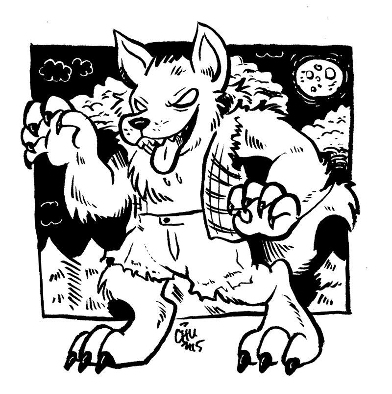 hyenafu:  I always picture werewolves wearing flannel shirts and denim shorts (torn