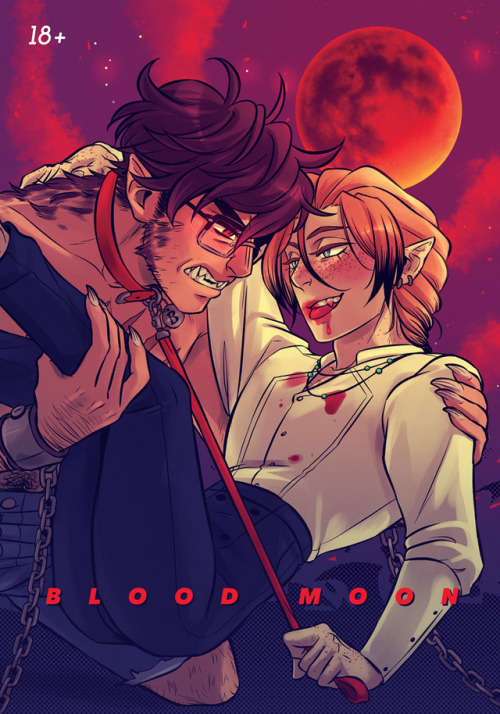 Blood Moon posted for $10+ patrons just in time for Halloween!!New werewolf/vampire themed Avialae d