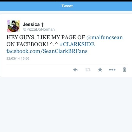Like ^.^ ~link on my bio..~ ;) #seanclark #clarkside #malfuncsean