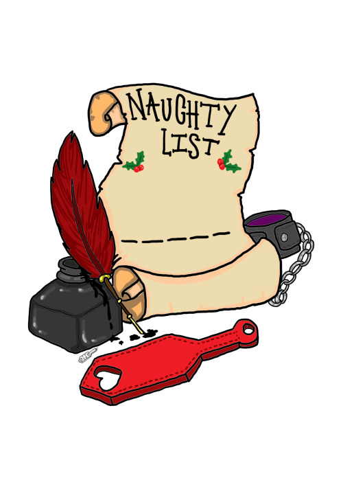 onesubsjourney: the-things-i-draw: All of my kinky christmas designs are available to buy in my Redb