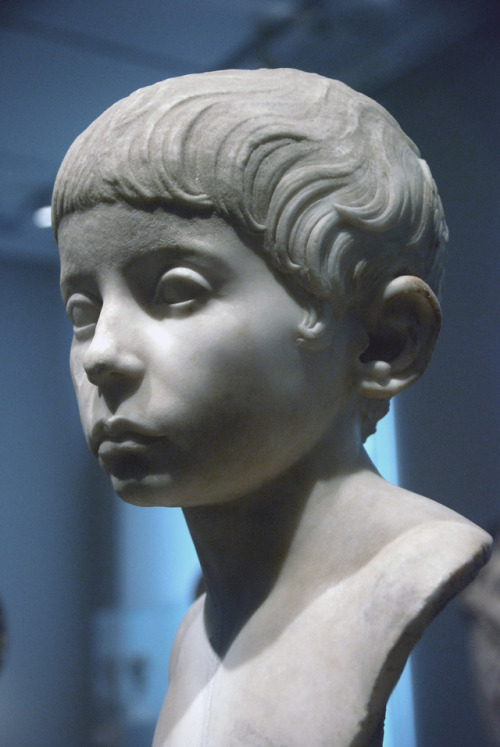 Portrait of a boy. C. 100 AD. Marble. Staatliche Museen zu Berlin, Altes Museum. Sk 1467myglypt