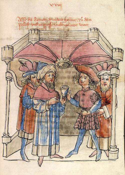 The story of Parzival and Condwiramurs by Diebold Lauber, c. 1443-46