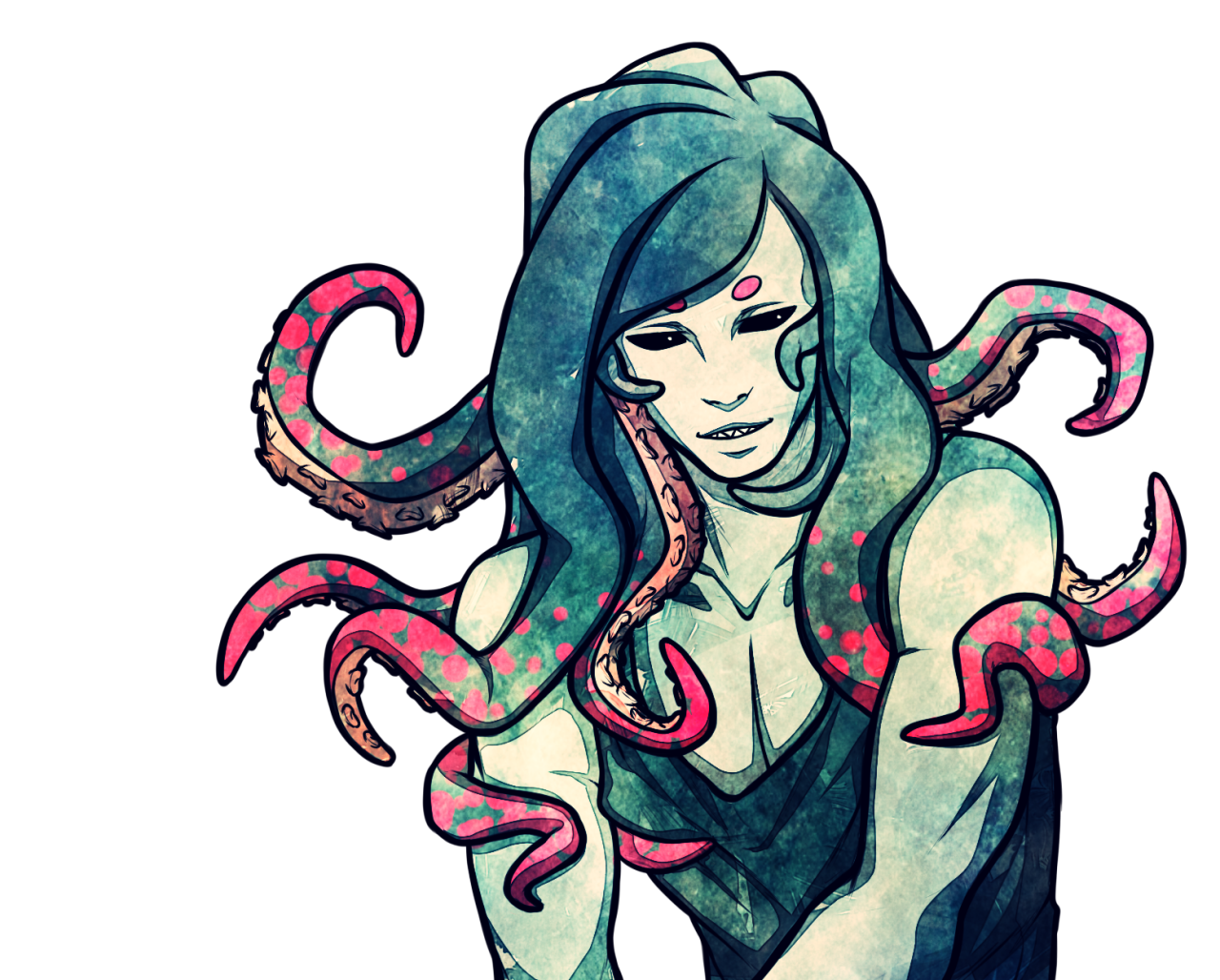 homosexualpancakes:  transparent tentacle head