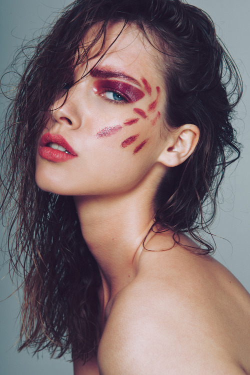 rosamatillamakeup: New editorial for Tirade Magazine with Djaja @Trend Models Photography by Fernand