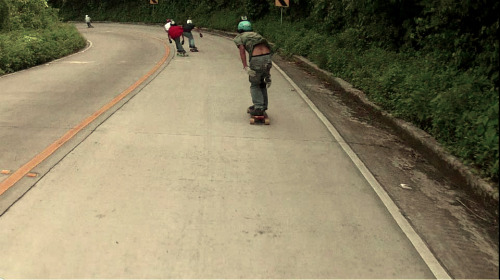 goschkate:  this-boarders-life:  longboardeveryday:  Longboard downhill is serious business. Fun as 