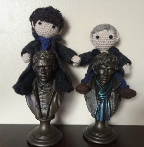 crochetjohnandsherlock:These are sort of fun to have around, even if they don’t look anything like u