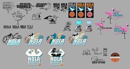 Some logos, brands and stuff I did for Gangstar NOLA (Gameloft 2016) I forgot to post. Had fun doing