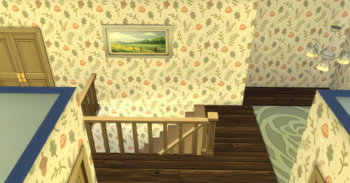 silverhammersims: Is there any interest in the Cottage Living wallpapers with the base paneling remo