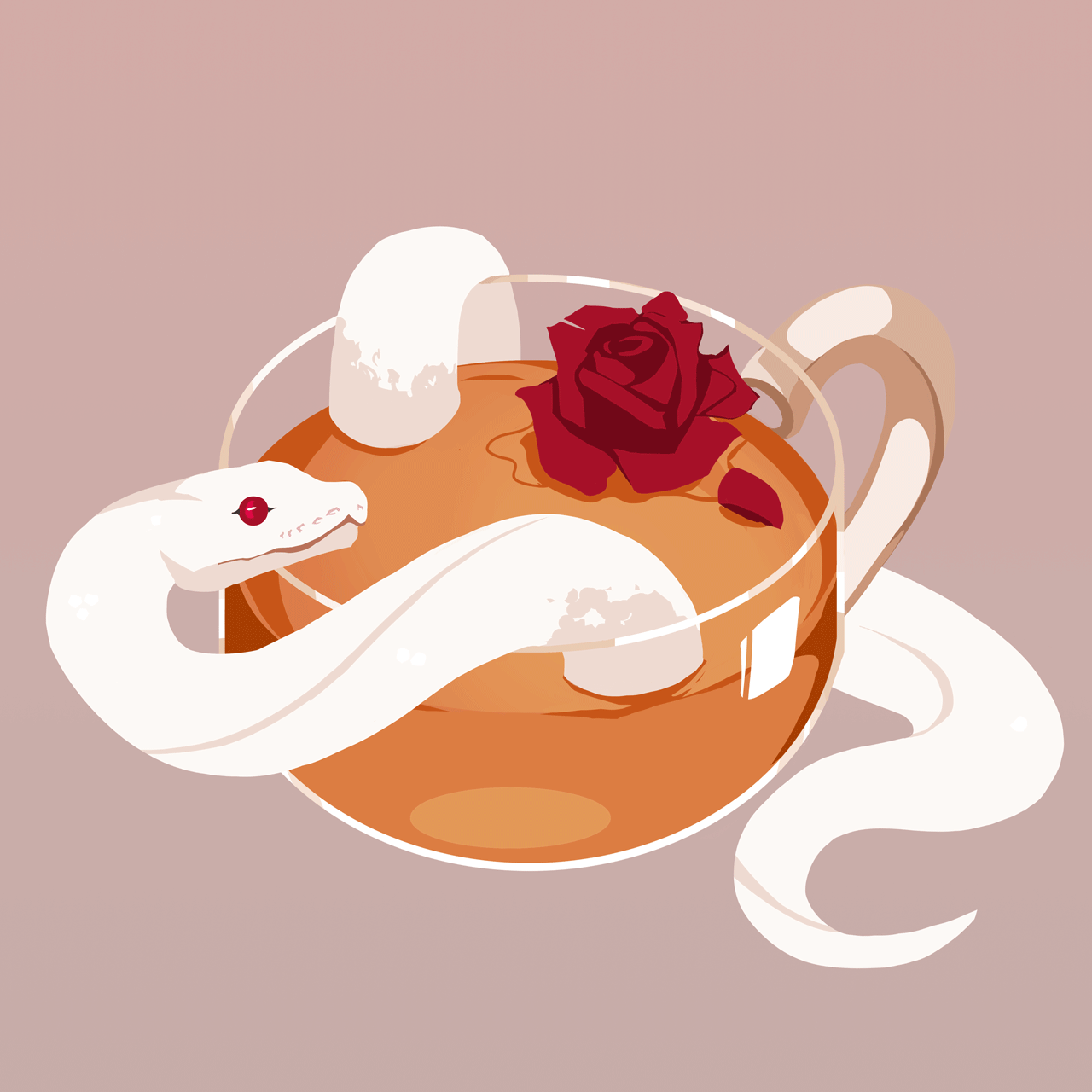 reh-sa:Rose tea ☕️🌹