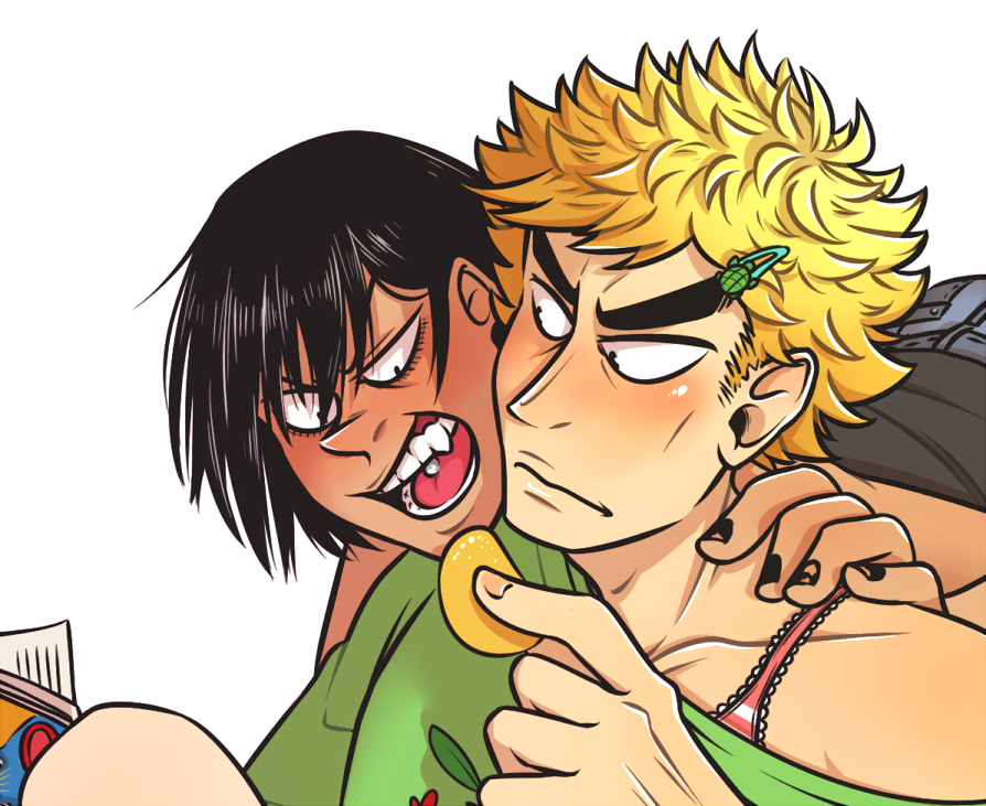 amc-art:    Fukuara girlfriends chilling at home after a cute date~