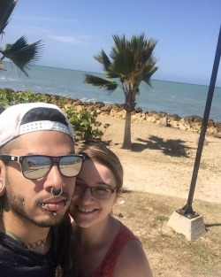 The view from our apt we got through Airbnb, we had the beach right across the street so at night and during the day we could hear all them beach sounds n such frikin amazing!  #view #epic #hamocklife  #beach #laplaya  #lacosta #christmasbreak #cartagena