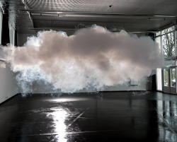 fancily:  capacity: The Nimbus Platform The Dutch artist Berndnaut Smilde has developed a way to create a small, perfect white cloud in the middle of a room. It requires meticulous planning: the temperature, humidity and lighting all have to be just so.